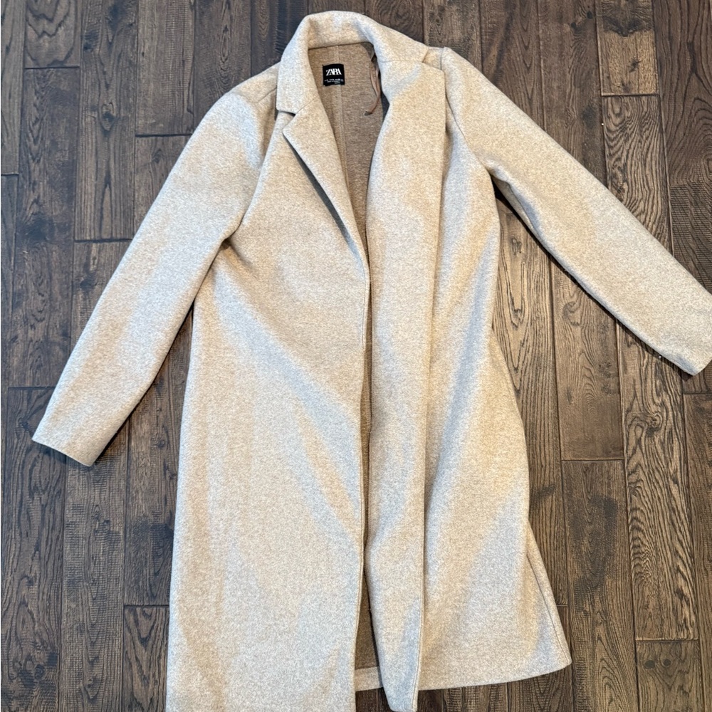 Zara cream soft coat